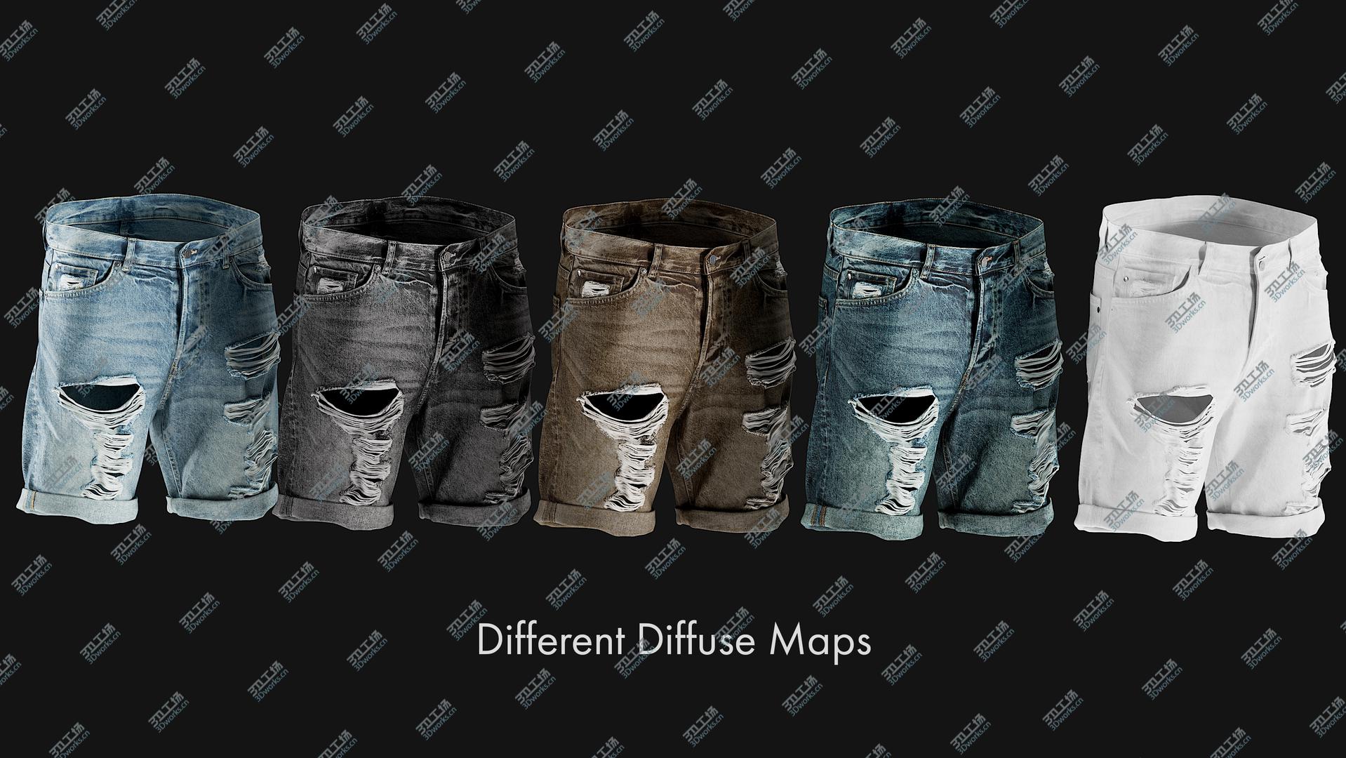 images/goods_img/202104023/Men's and Women's Jean Shorts Collection 7 3D model/2.jpg